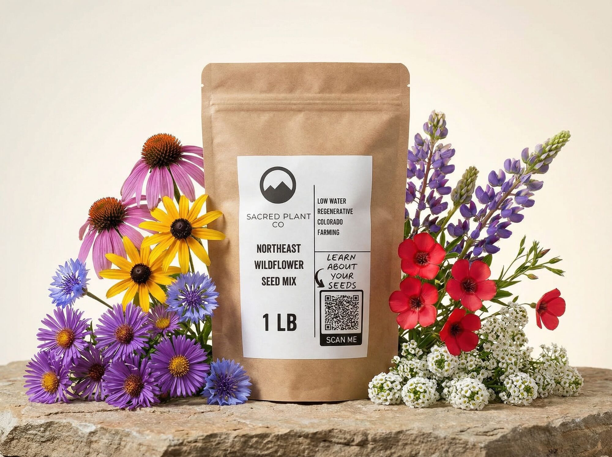 Northeast Wildflower Mix – Vibrant, Hardy Blooms for USDA Zones 3–8 | Sacred Plant Co
